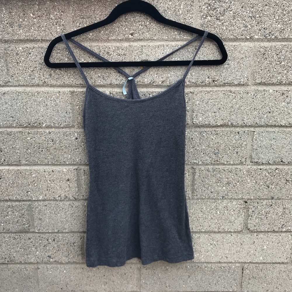 Grey Racer Back Tank